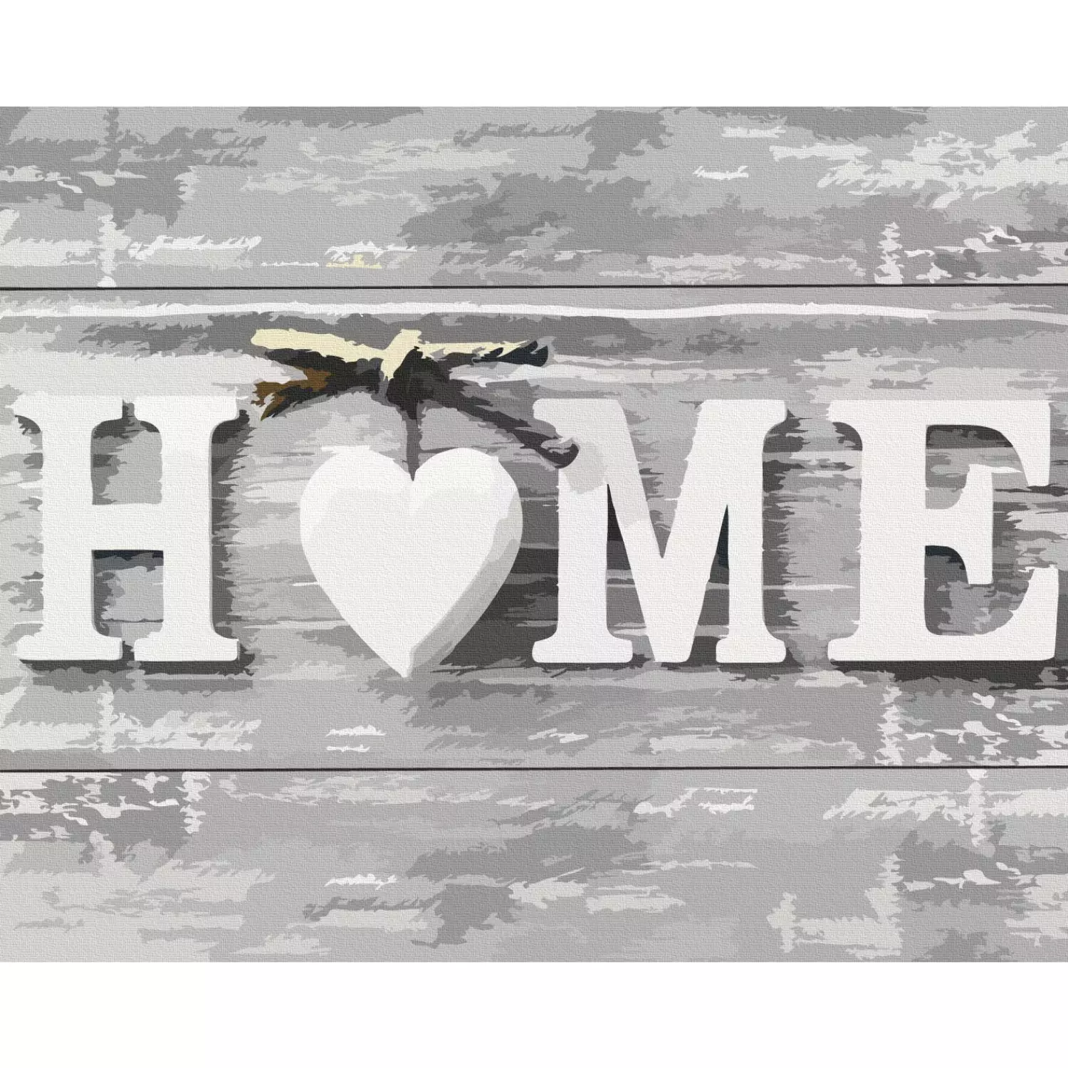 Malen nach Zahlen Bilder Home (Buchstaben) - Kreativsets und