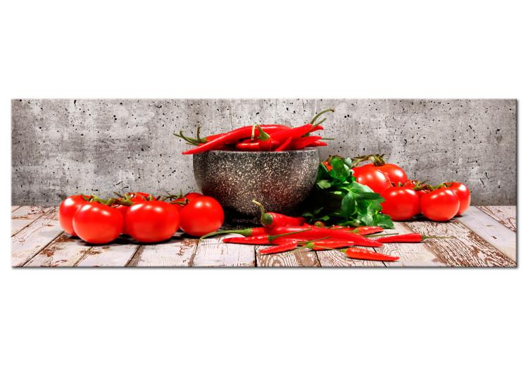 Leinwandbild Red Vegetables (1 Part) Concrete Narrow