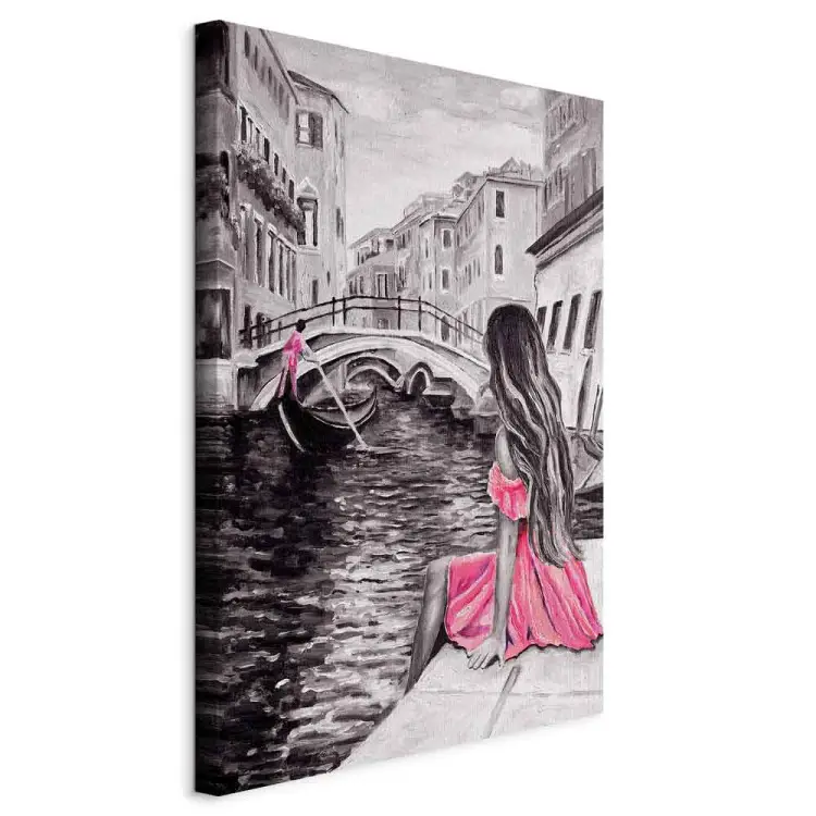 Frau in Venedig vertikal