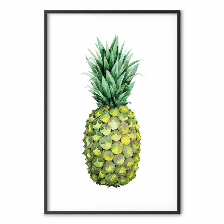 Ananas - Tropische Frucht auf weißem Hintergrund