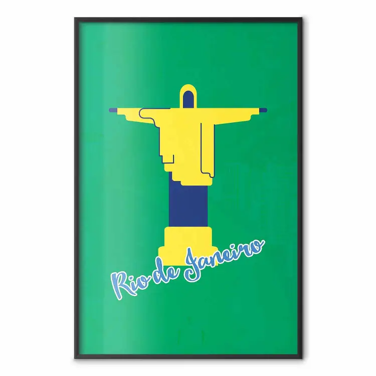 Rio de Janeiro - Stadtspezifische Skulptur und englische Schrift