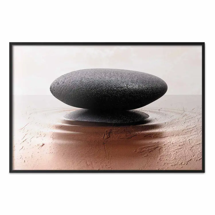 Ruhe und Harmonie - Zen-inspirierte Komposition mit Stein