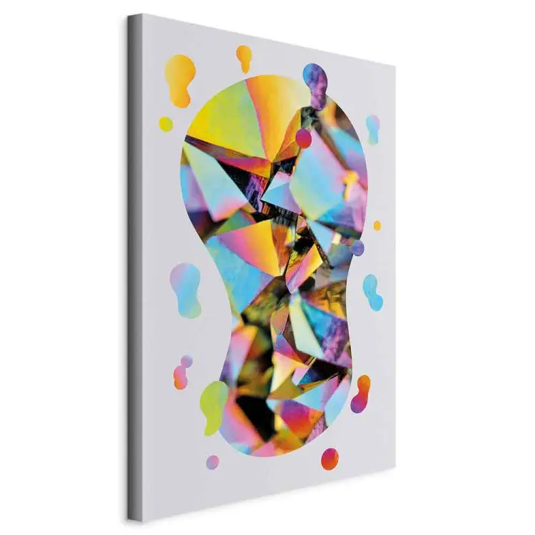Regenbogen-Abstraktion - Bunte Form mit außergewöhnlicher Geometrie