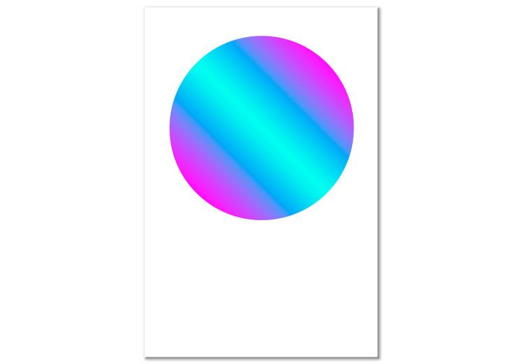 Leinwandbild Farbverlauf im Kreis - blau-rosa Grafik auf einem weißen Hintergrund