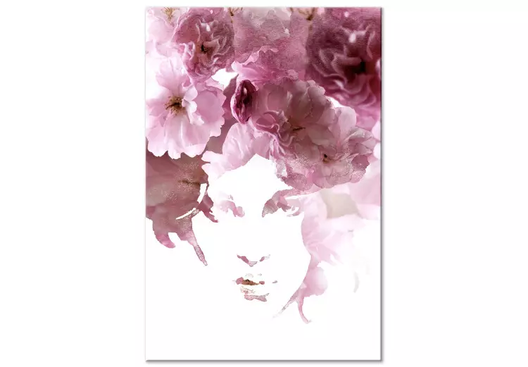 Blumenporträt einer Frau - abstraktes Motiv mit einer Frau und Blumen