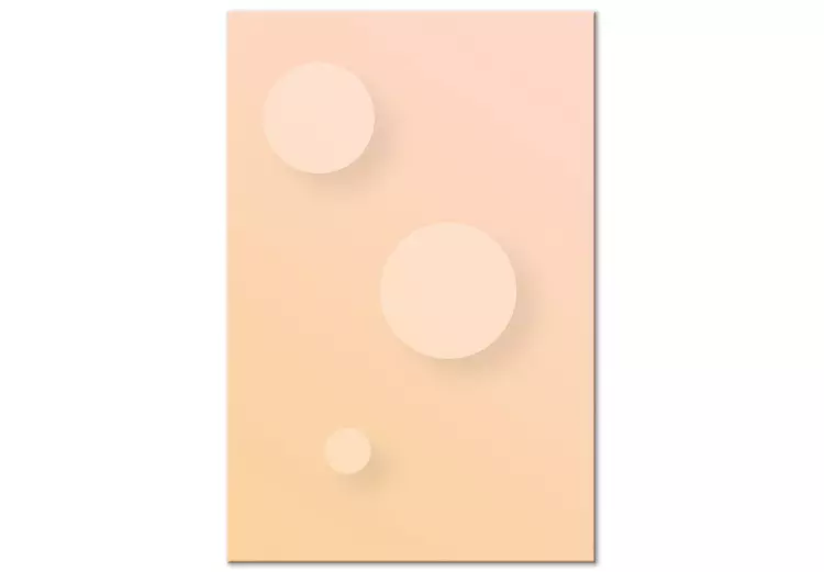 Pastellräder - abstrakte Zusammensetzung in beige-rosa Färbung
