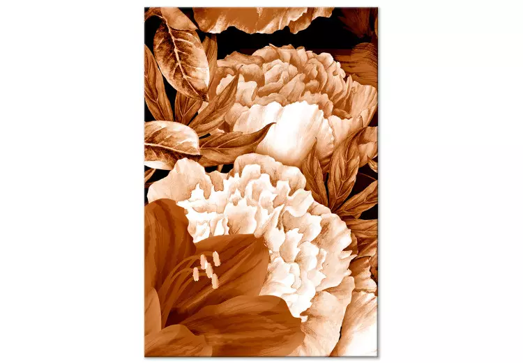 Blumenstrauß mit Lilien und Pfingstrosen in Sepia - Blumen-Fotografie