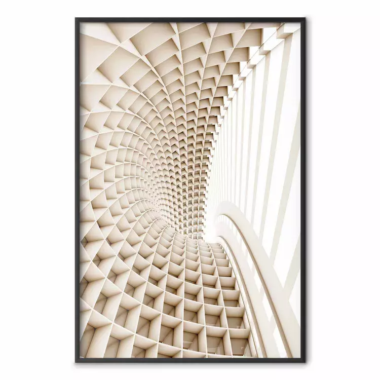 Telemark - Abstrakter Tunnel mit 3D-Effekt und heller Wandtextur