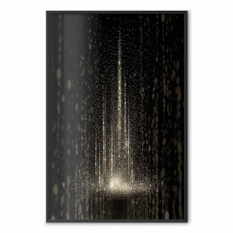 Schneesturm - Landschaft mit Schneefall bei Nacht