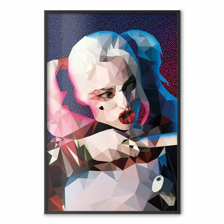 Arlekin - Frau mit geometrischen Figuren