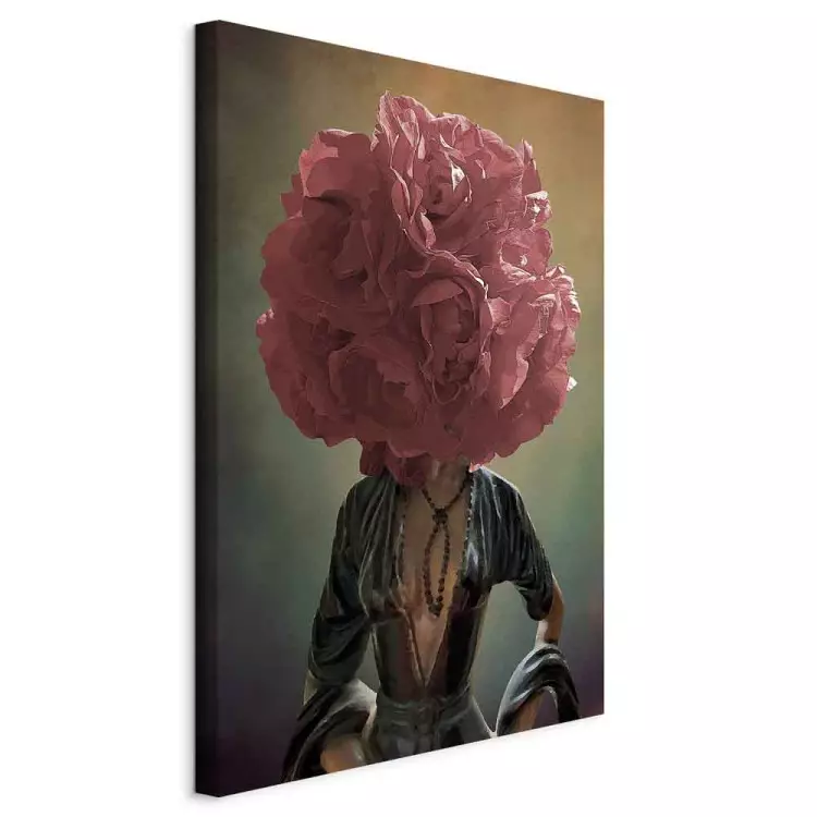 Blumige Gedanken (1-teilig) Hochformat - Abstraktion mit Pflanzenmotiv