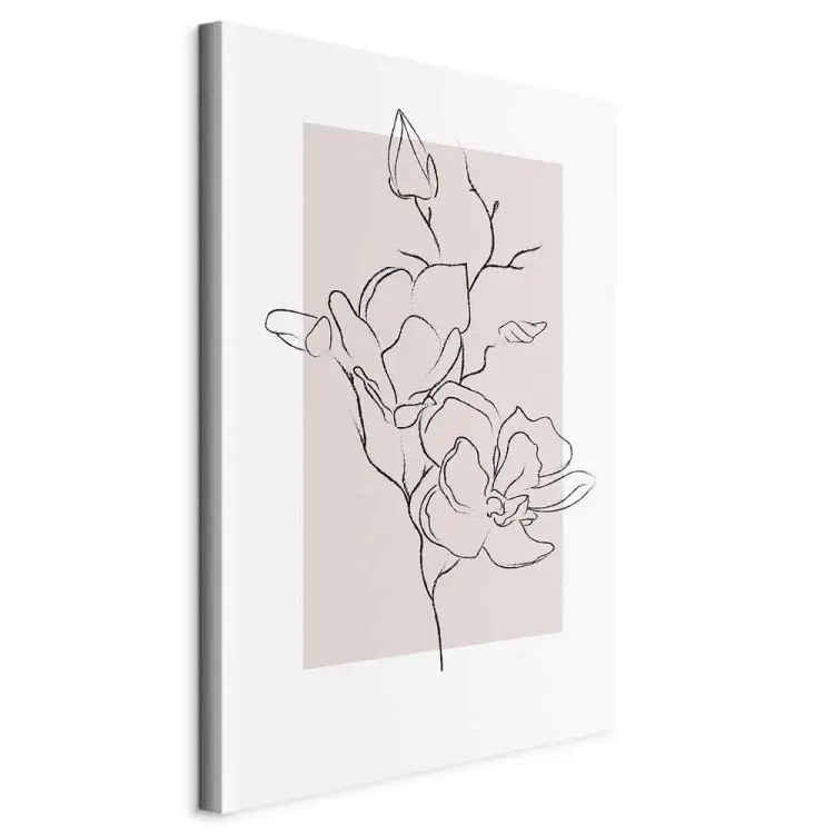 Cremefarbene Magnolie vertikal
