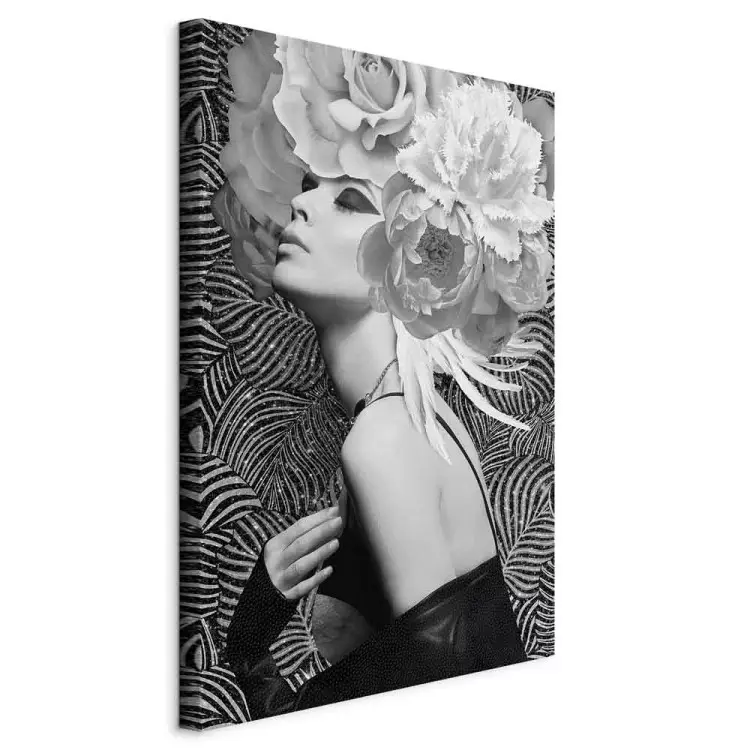 Silberne Prinzessin (1-teilig) Hochformat - Porträt, Blumen