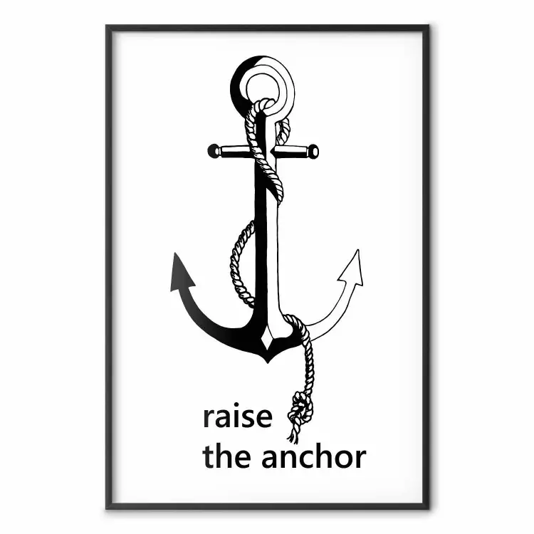 Raise the Anchor - Schiff-Anker auf Weiß