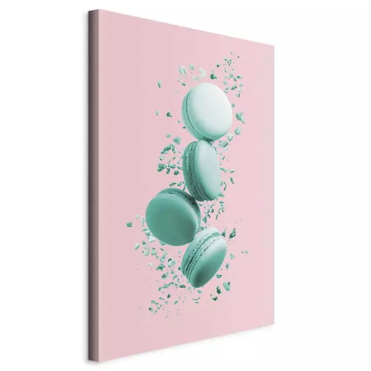 Fliegende Süßigkeiten (1-teilig) Hochformat - Donuts, pastellfarben