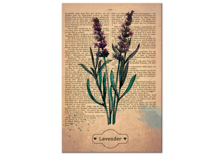 Leinwandbild Lavender Memory (1 Part) Vertical