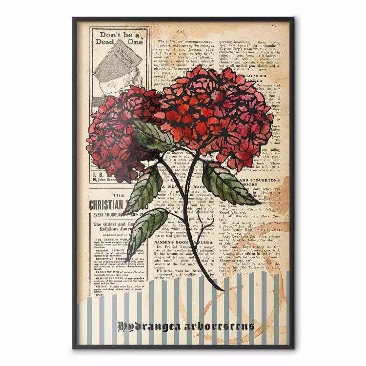 Morgendliche Blumen - Vintage-Komposition mit Pflanze