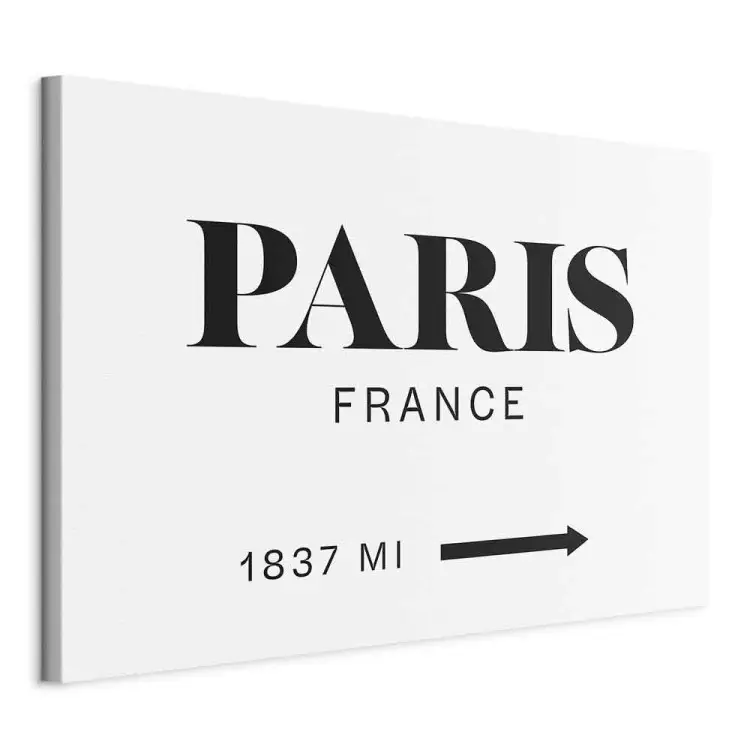 Pariser Chic - Schwarzer Schriftzug Paris