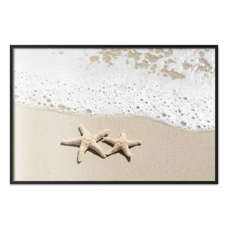 Urlaubserinnerung - Strandlandschaft mit Sternen im Sand