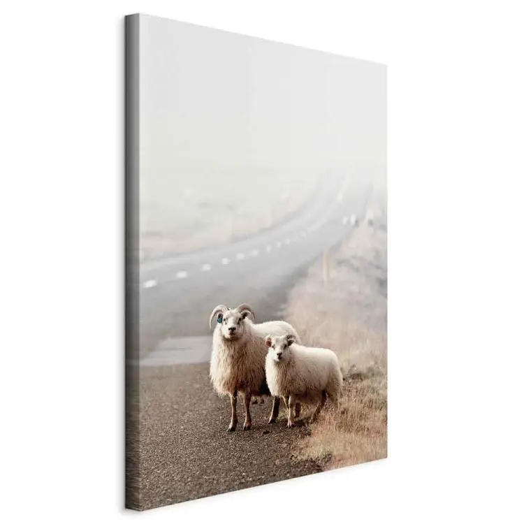 Außergewöhnliche Anhalter Hochformat - Tiere am Straßenrand