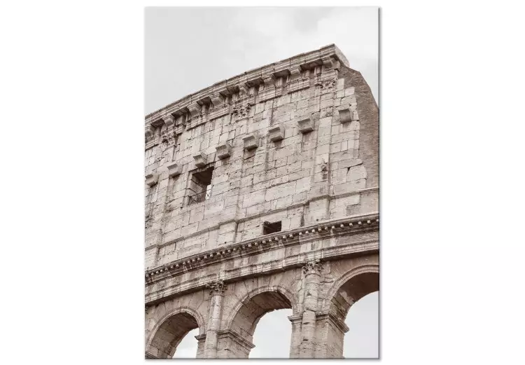 Kolosseum (1-teilig) Hochformat - Architektur der Stadt Rom in Sepia