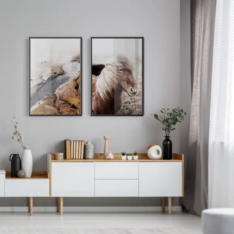 Premium Poster Set – 3 Bilder, 50x70 Cm, Stil B (beige) – Vintage Wandbilder Für Wohnzimmer & Schlafzimmer