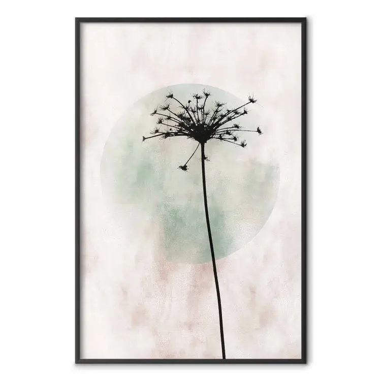 Herbstlicher Abend - Pusteblume auf hellem Hintergrund