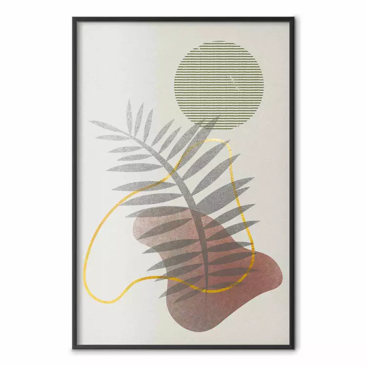 Palmen-Schatten - Pflanze und Figuren