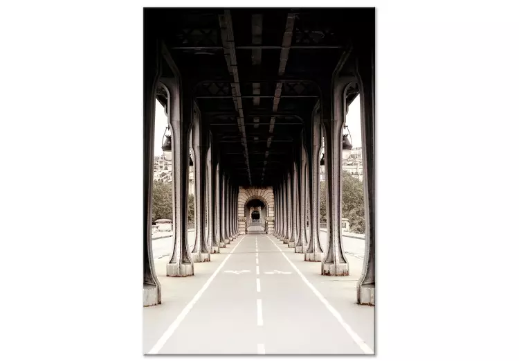 Brücke auf der Seine - Fotografie in Sepia der Architektur von Paris