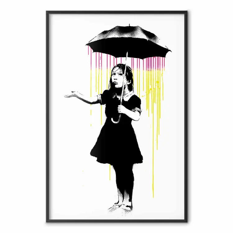 Das Mädchen mit dem Regenschirm - Mädchen im Regen