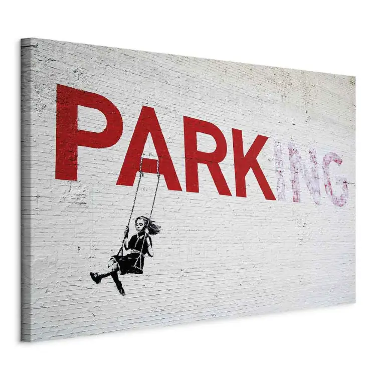 Parkende Mädchenschaukel Banksy