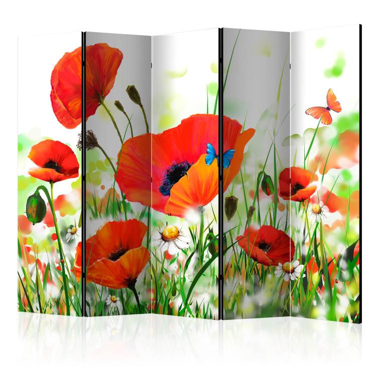 Paravent Country poppies II [Room Dividers]