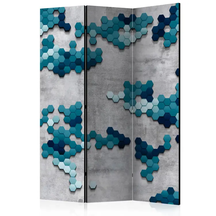 Meeres-Puzzle - Geometrische Formen auf Beton