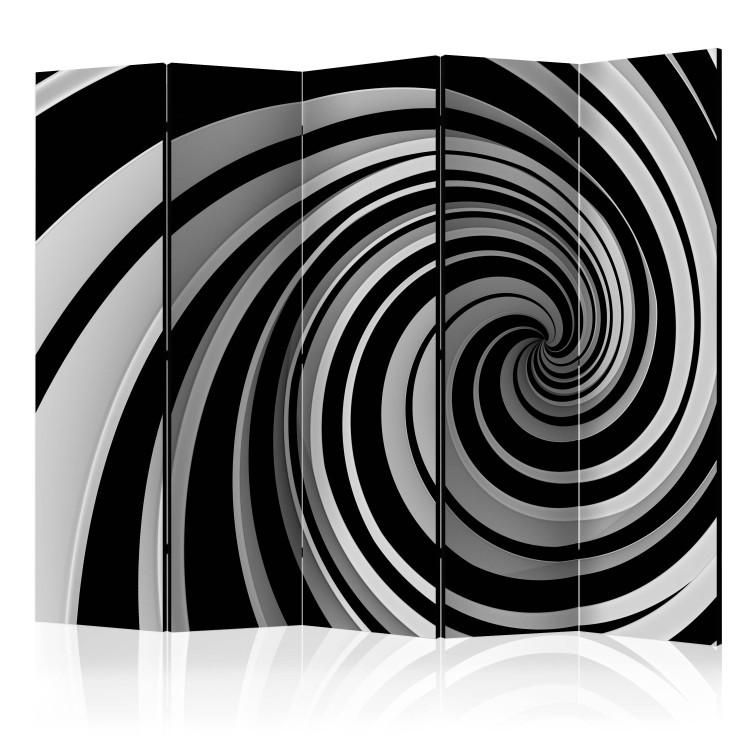 Paravent Black and white swirl II [Room Dividers]