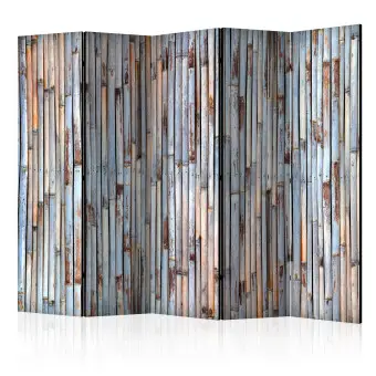 Spanische Wand Bambusgarten II - Bambusmuster in orientalischer Holztextur  - Paravents - bimago