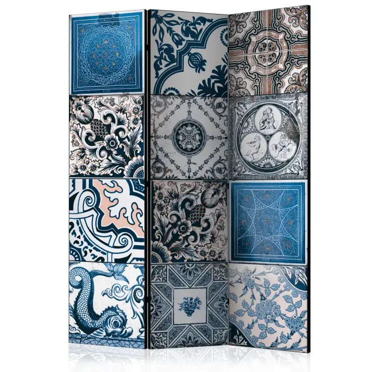 Blaue Arabeske - Etnische Mosaik in Retro-Ornamenten