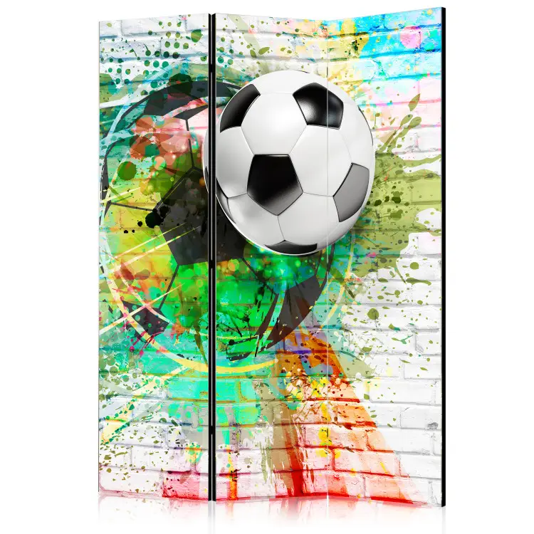 Bunter Sport - Fußball auf Ziegelsteinen