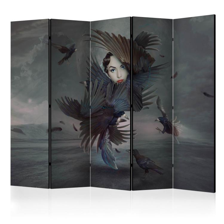 Paravent Covered in feathers II [Room Dividers]