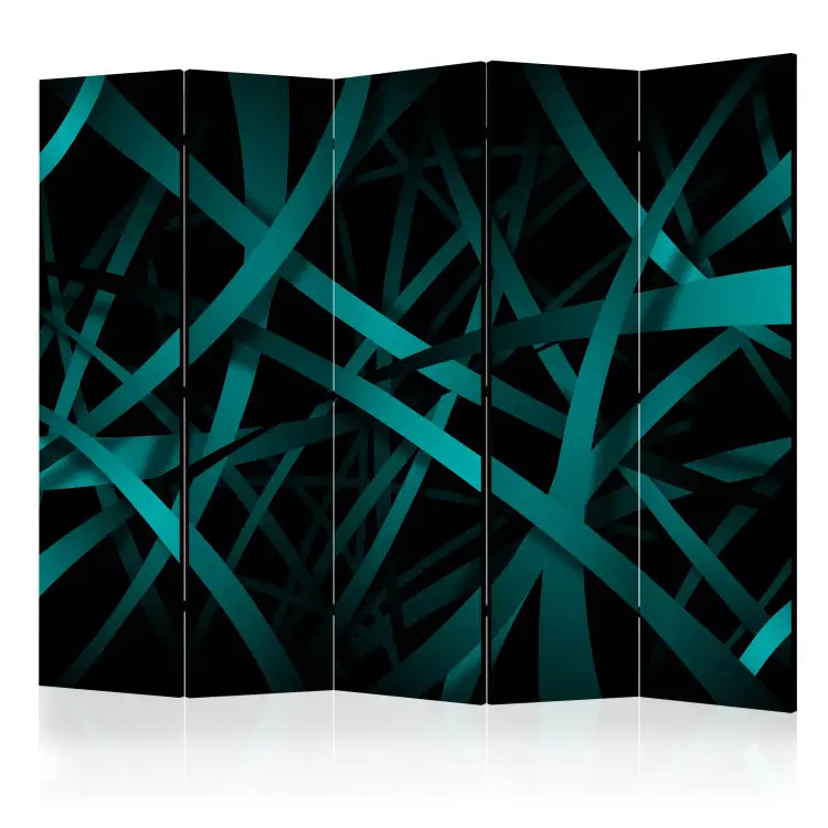 Dunkler Hintergrund II - Smaragd-abstraktion
