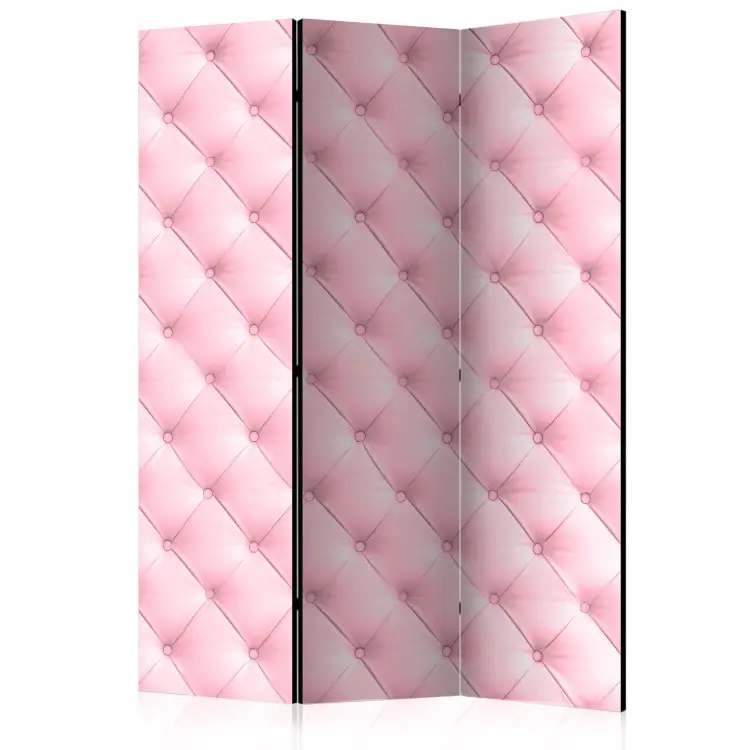 Süßer Schaum - gesteppte Ledertextur in hellem Rosa