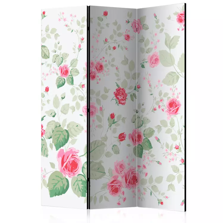Rosige Freuden - Romantische Blumen auf hellem Hintergrund