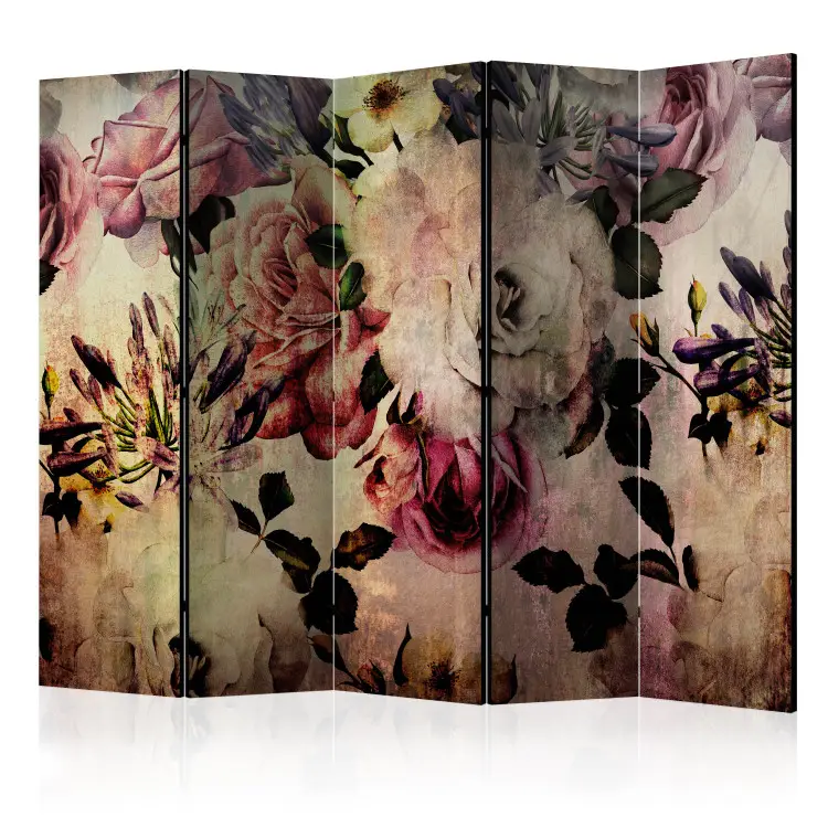 Nostalgische Blumen II - Romantische Rosen im Retro-Stil