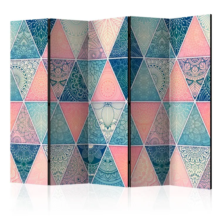 Dreieckige Ornamente II - Bunte orientalische Komposition
