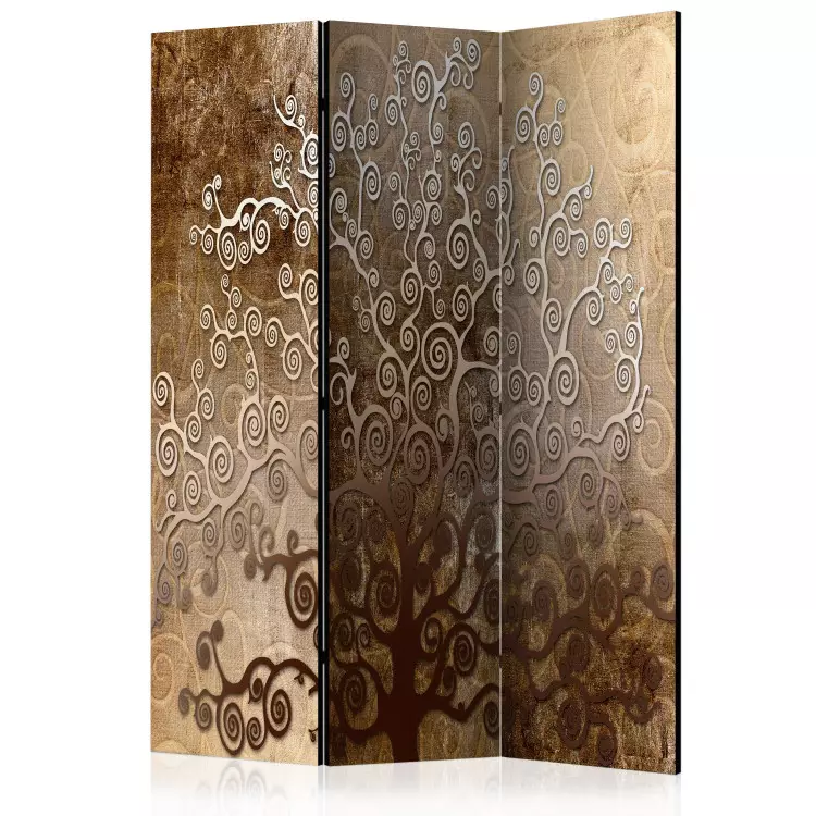 Klimts Goldener Baum (3-teilig) - Elegante Komposition mit Pflanzen