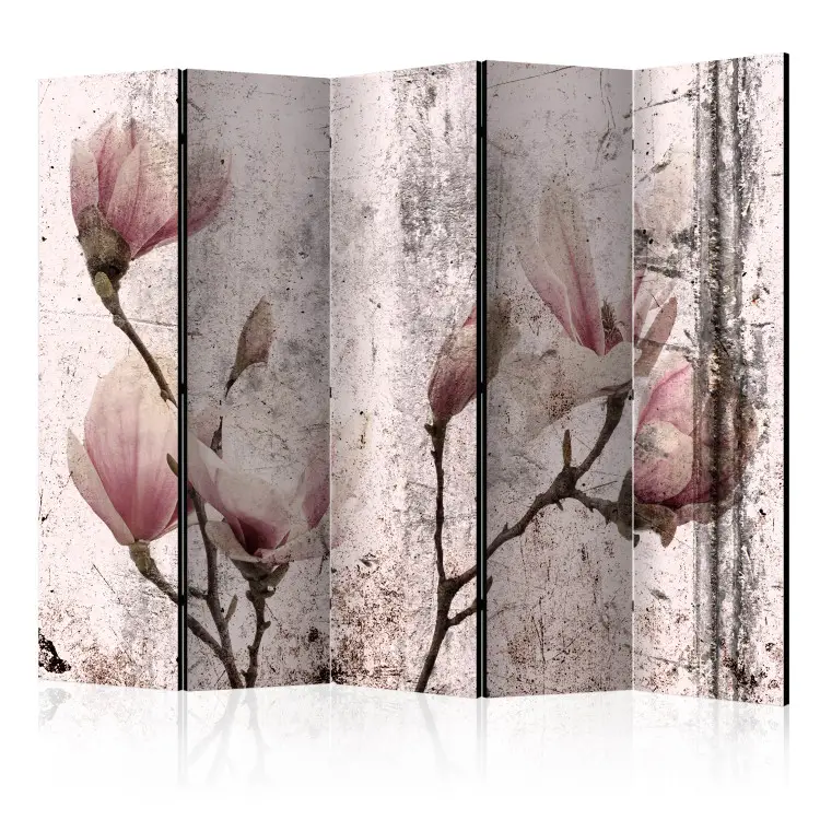 Magnolien-Vorhang II - Abgenutzte rosa Blumen