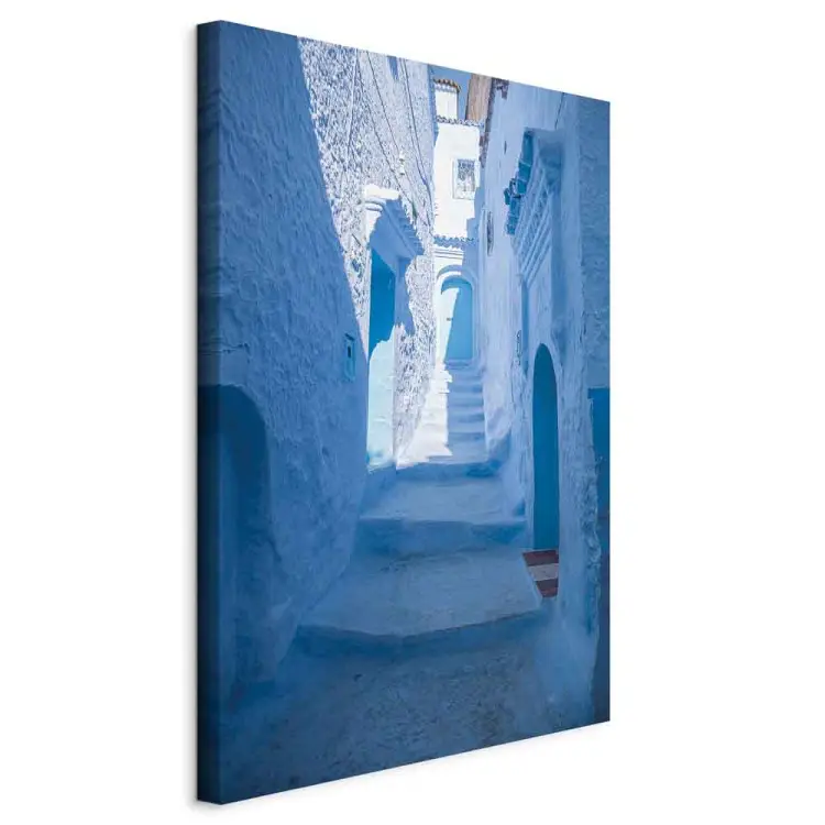 Architektur des Blaus Hoch - Arabische Treppen in Marokko