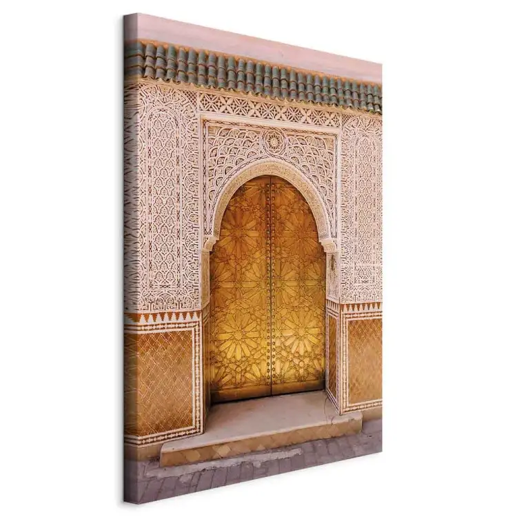 Arabischer Prunk Hoch - Goldene Ornamente an der Wand