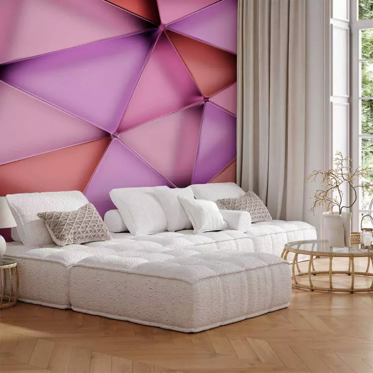 Violette Dreiecke - eine moderne Figurenkomposition in Lilatönen