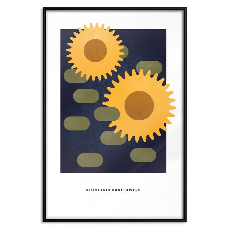 Poster Geometric Sunflowers [Poster]