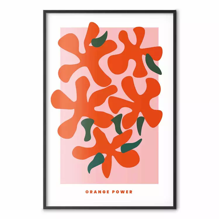 Orange Bouquet - Farbenfrohe Blumen und Beschriftungen